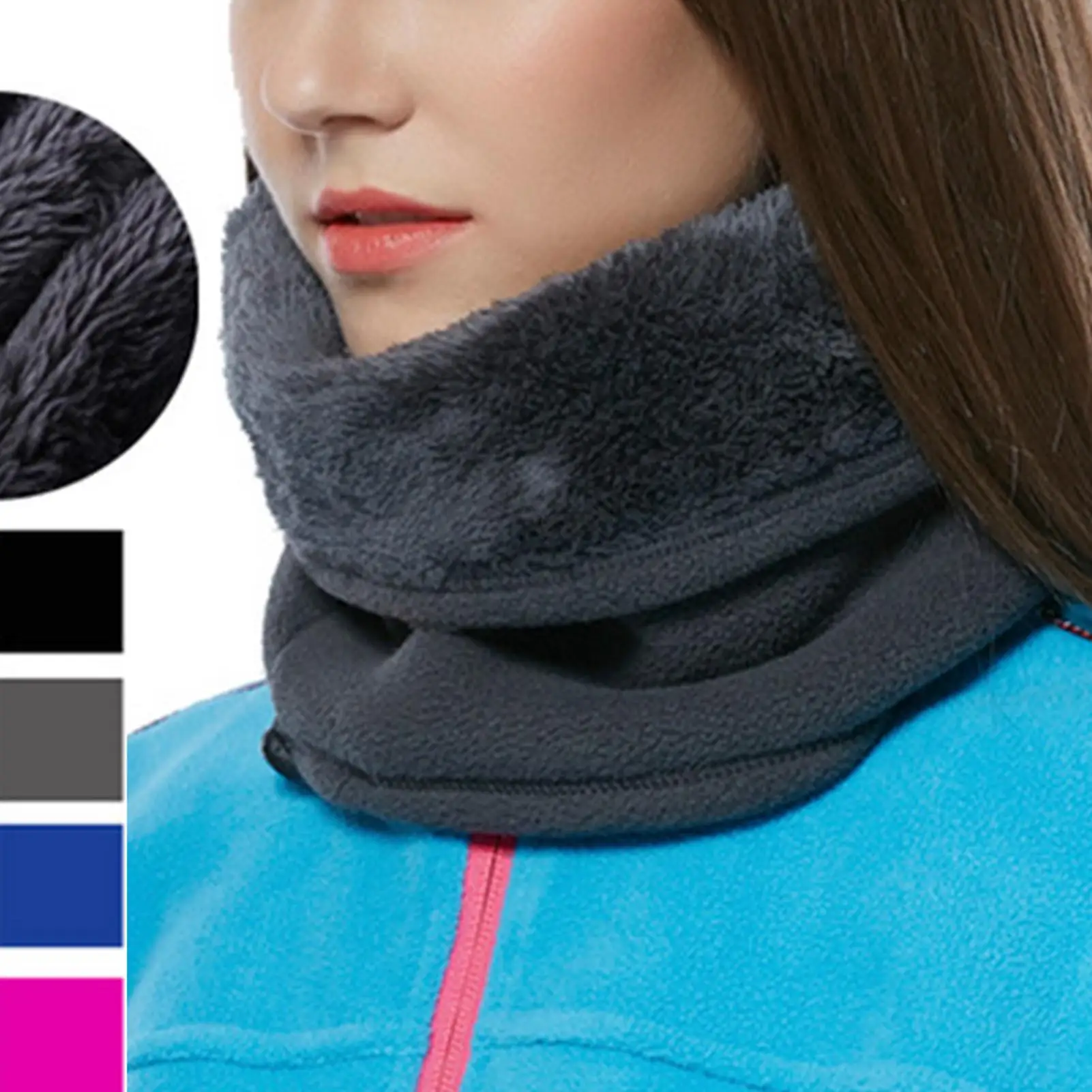 Infinity Scarf Knit - Outdoor Women Men Winter Warm Soft