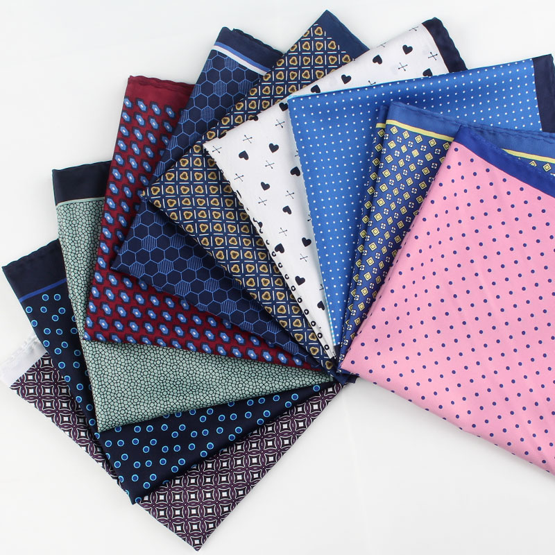 Scarf Silk Square - 34cm Pocket Square for Men Women