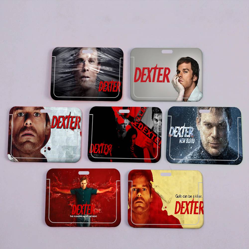 Lanyard Badge Holder - Classic Horror TV D-Dexter Pocket Credit