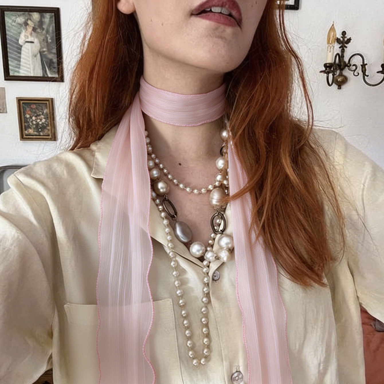 Fresh Summer Crinkled Chiffon  - Ascot Neck Scarf recensie en prijs