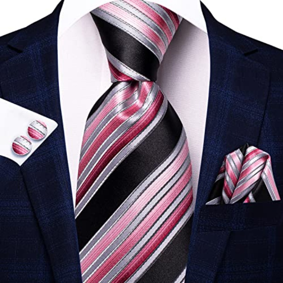 Men Ties Sets Silk Stripe Pais - Pocket Square Set recensie en prijs