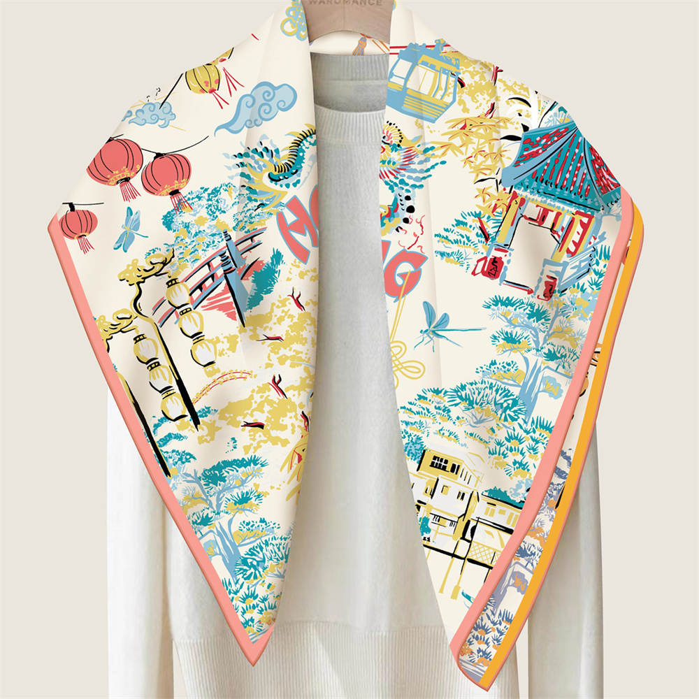 90CMTwill Silk Scarf Women Dou - Face Scarf Mask recensie en prijs