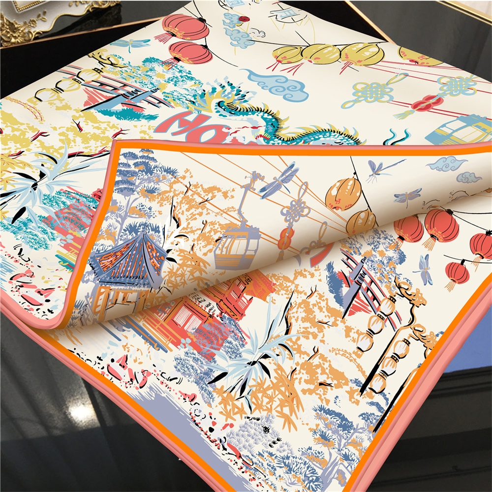 90CMTwill Silk Scarf Women Dou - Face Scarf Mask recensie en prijs