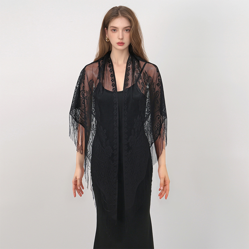 New Embroidery Lace Scarf Shaw - Stole Wedding Shawl recensie en prijs