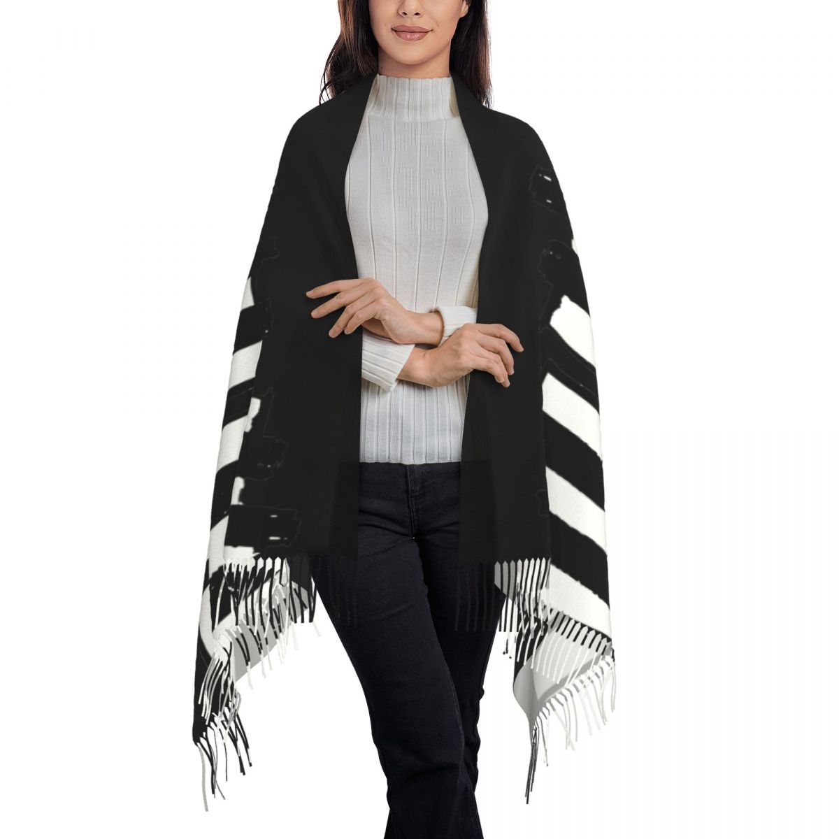 Minimalistic Piano Keys Scarf  - Pashmina Wrap Large recensie en prijs