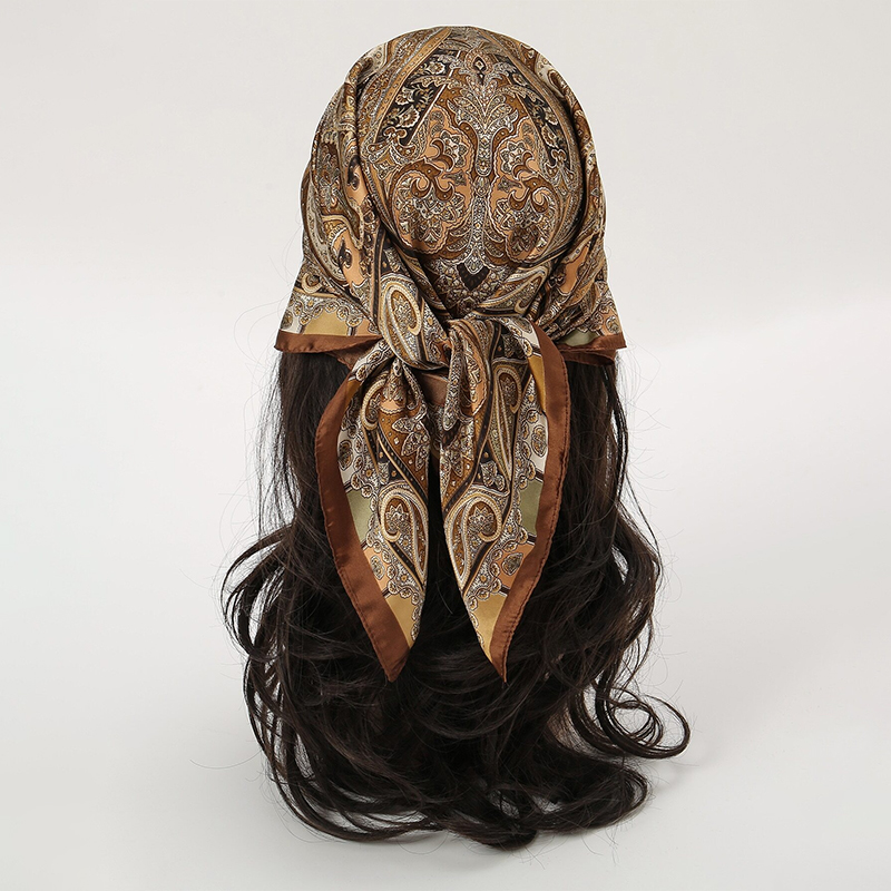Bohemian Style Print Luxury Br - Silk Neck Scarf recensie en prijs