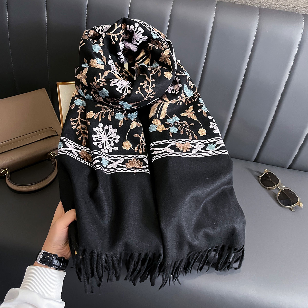 New Winter Warm Cashmere Scarf - Woven Scarf Blanket recensie en prijs