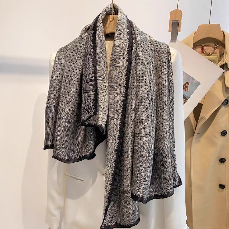 Oversized 110x110cm Real Silk  - Pashmina Wrap Large recensie en prijs