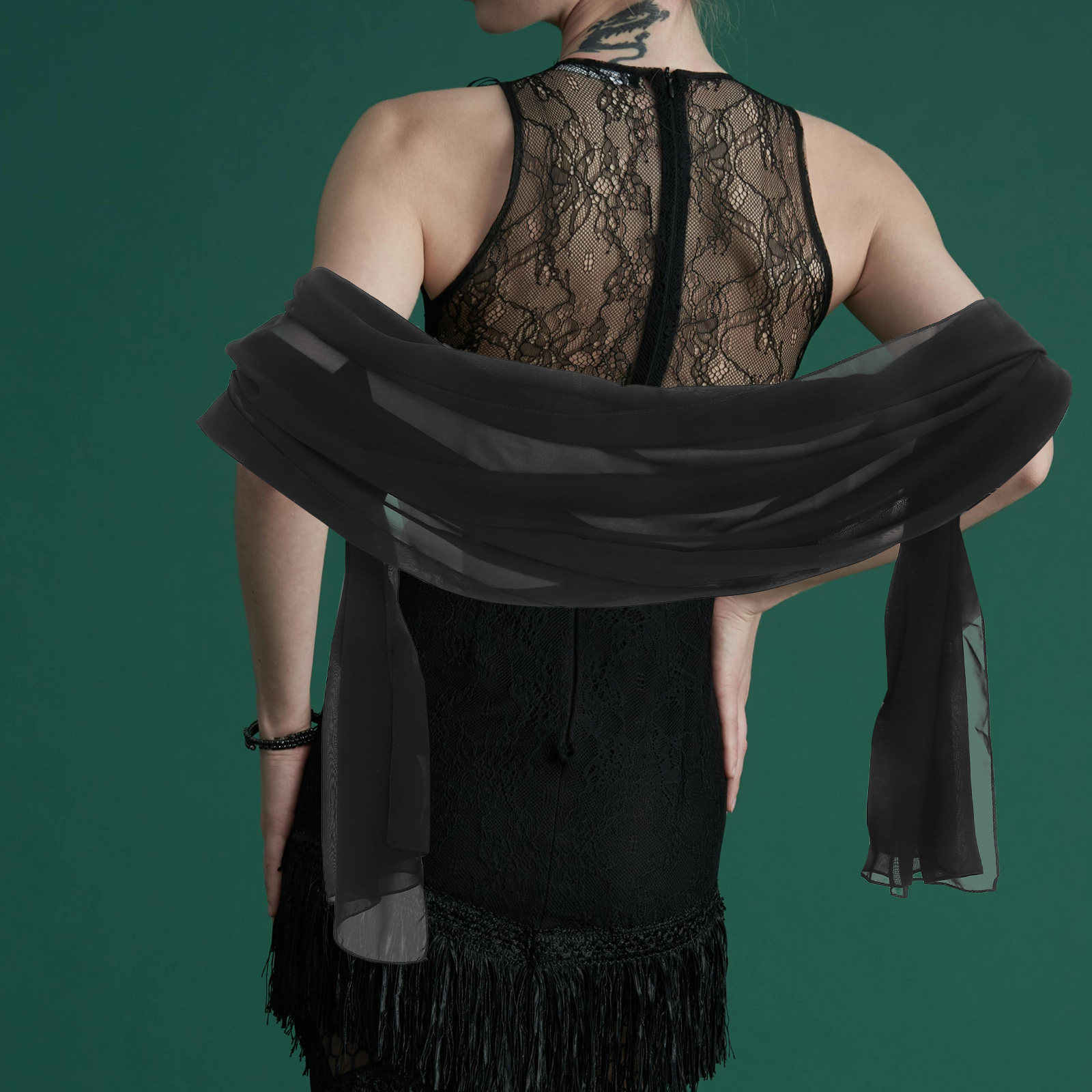 Chiffon Wedding Shawl 200x70cm - Stole Wedding Shawl recensie en prijs