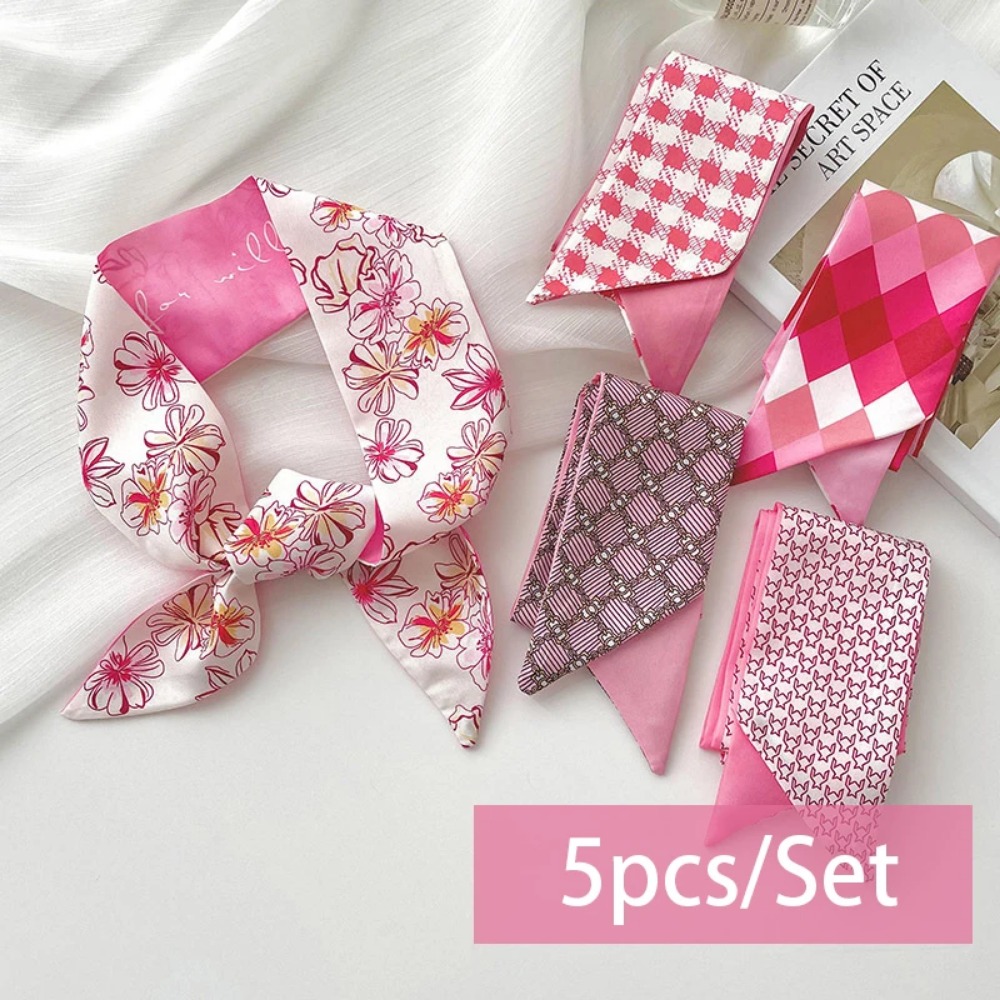 2-6pcs/set Silk Satin Scarf Wo - Silk Neck Scarf recensie en prijs