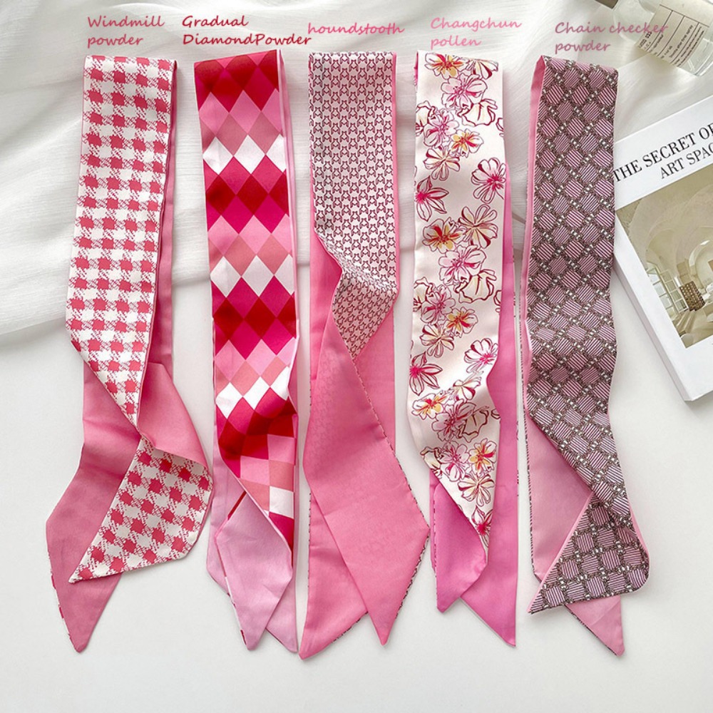 2-6pcs/set Silk Satin Scarf Wo - Silk Neck Scarf recensie en prijs