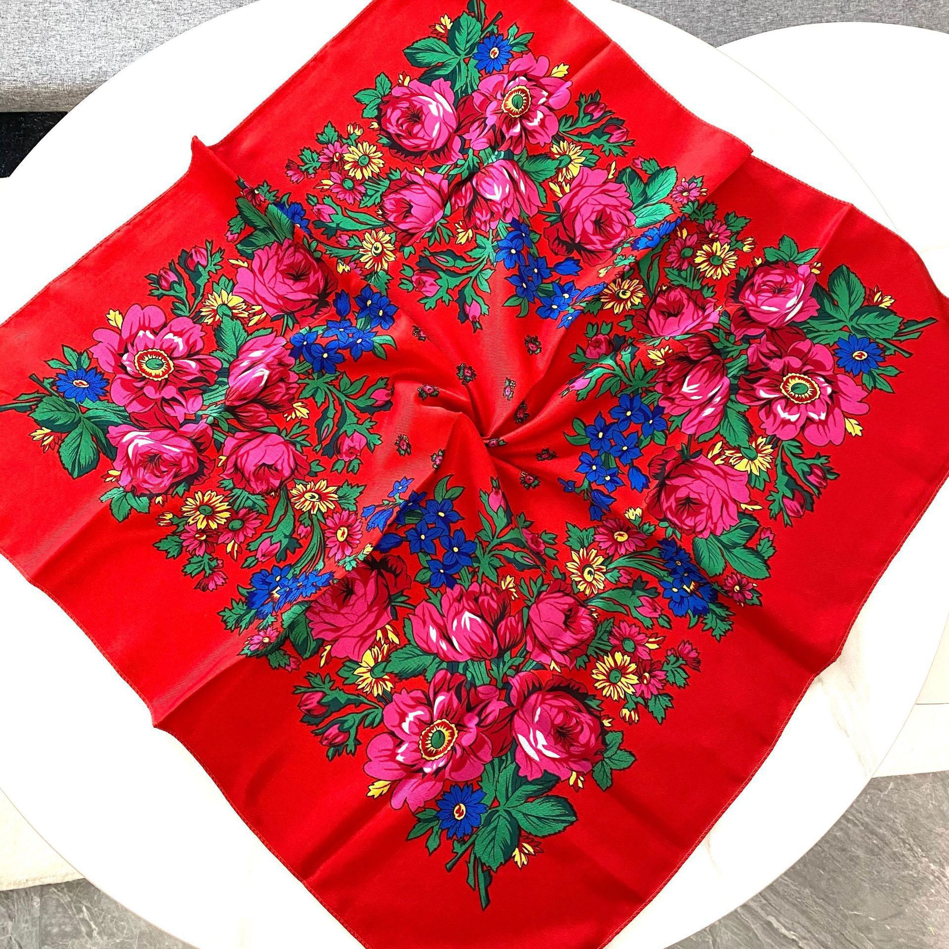 70*70cm Russian Floral Square  - Bandana Cotton recensie en prijs