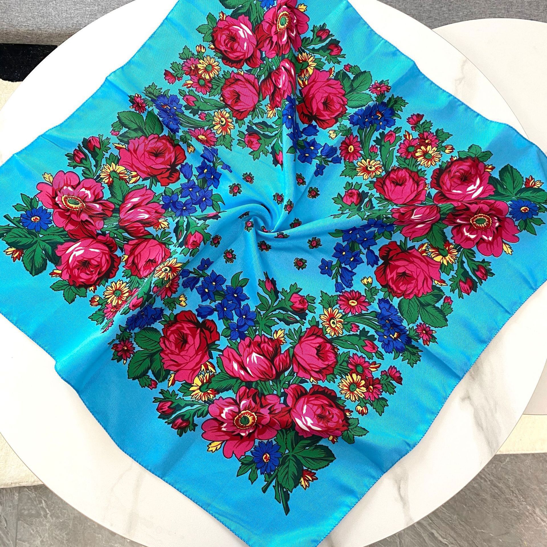 70*70cm Russian Floral Square  - Bandana Cotton recensie en prijs