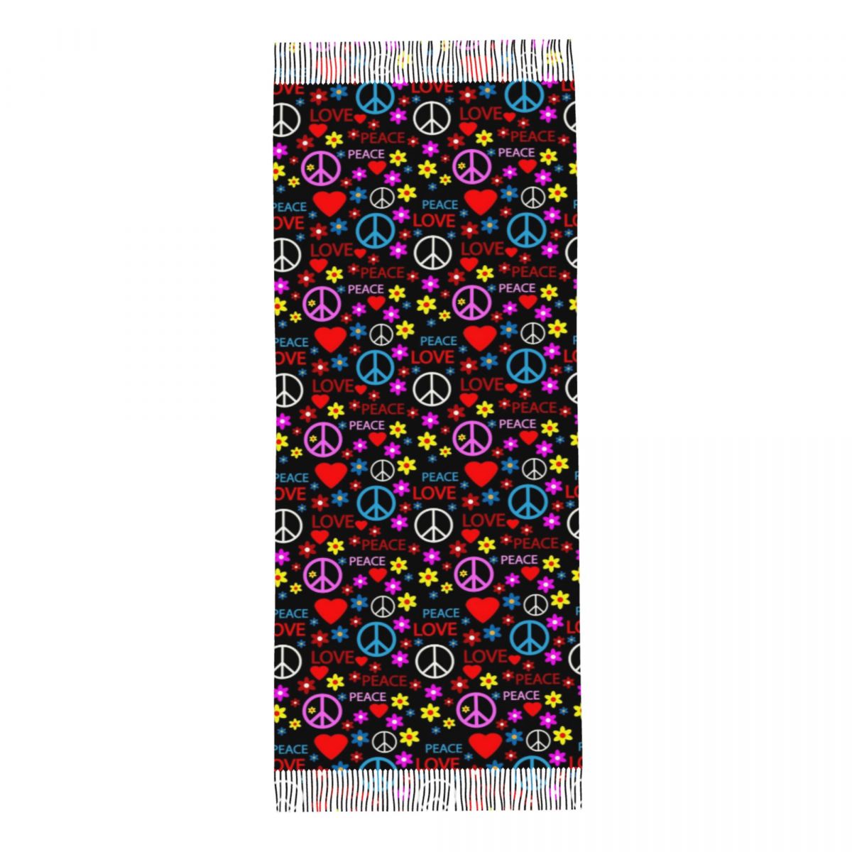 Peace Foral Love Pattern Scarf - Pashmina Wrap Large recensie en prijs