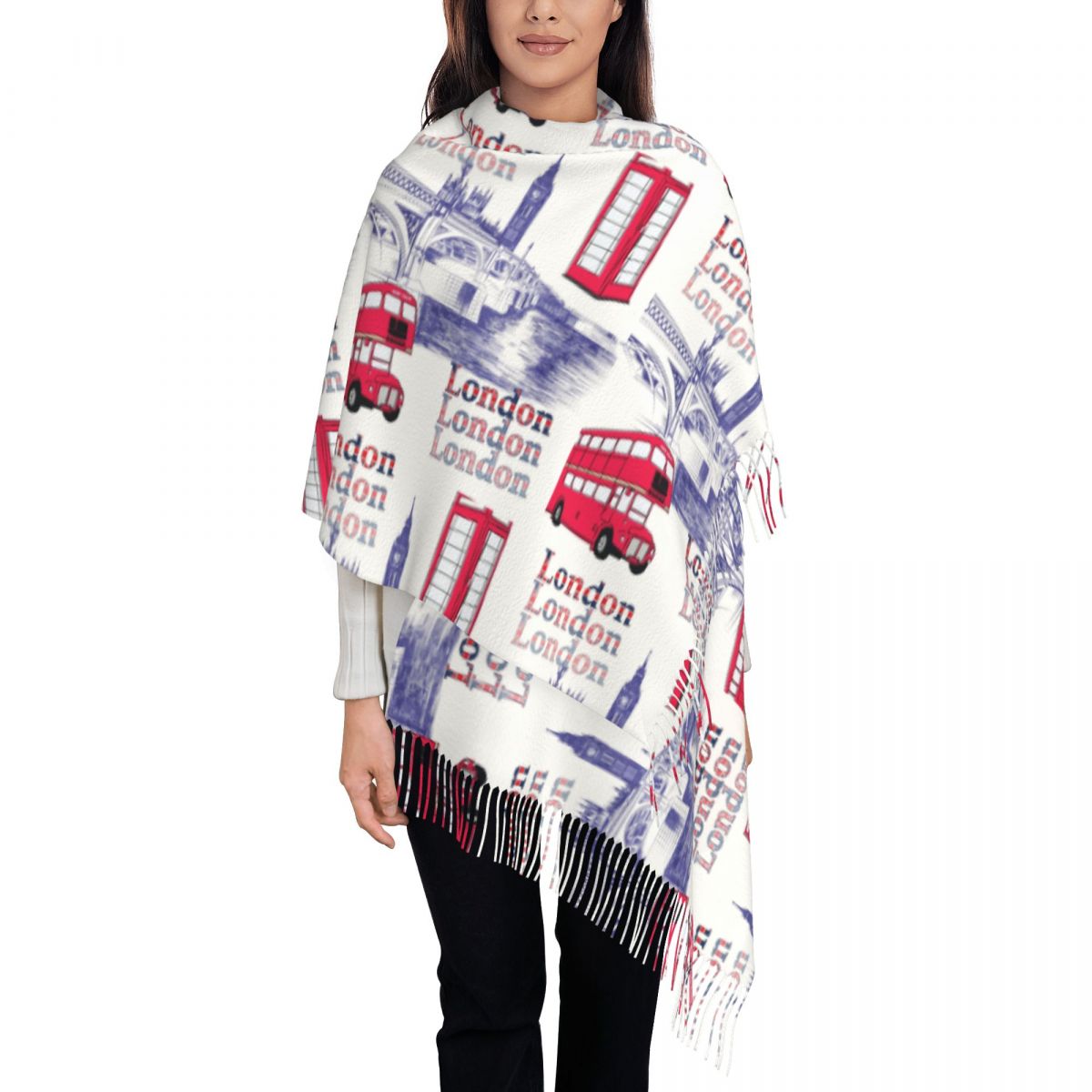 London England Scenes Shawls W - Pashmina Wrap Large recensie en prijs