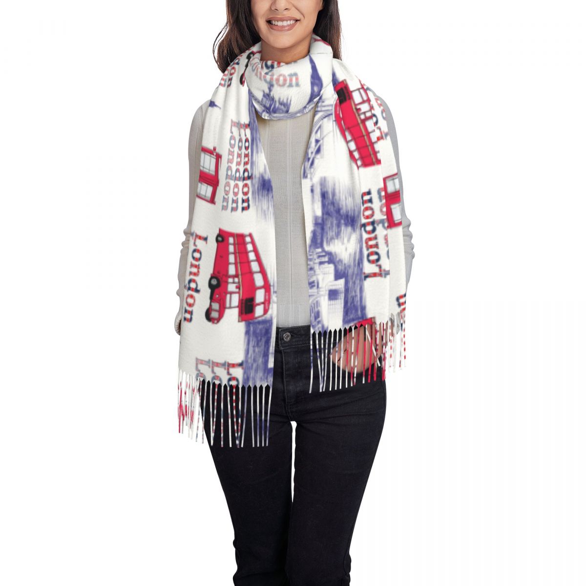 London England Scenes Shawls W - Pashmina Wrap Large recensie en prijs
