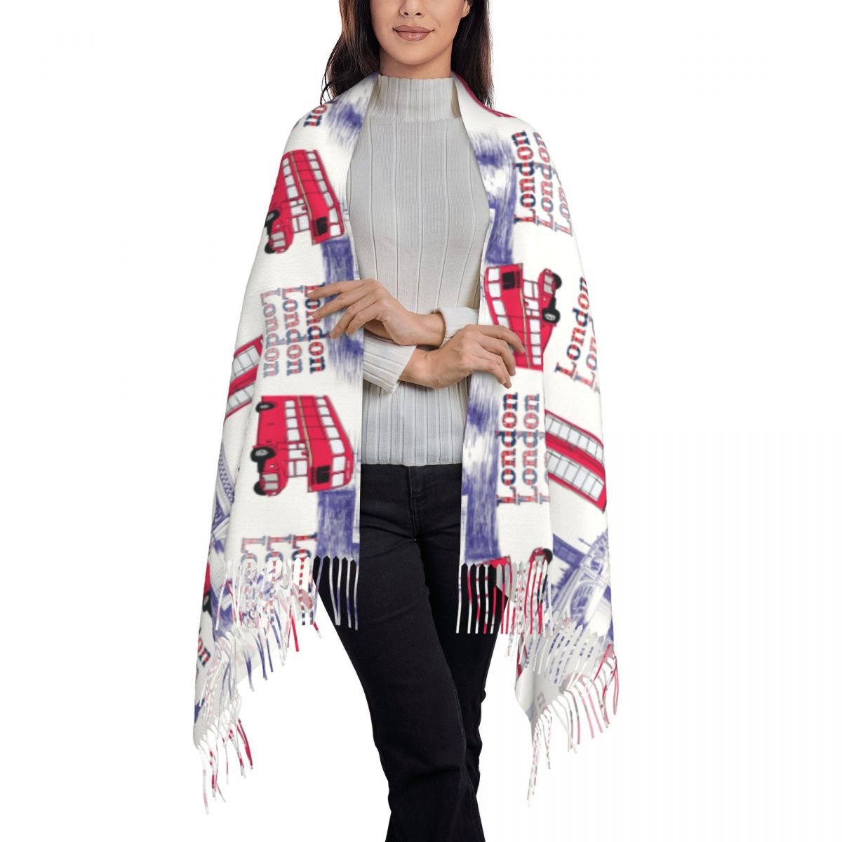London England Scenes Shawls W - Pashmina Wrap Large recensie en prijs