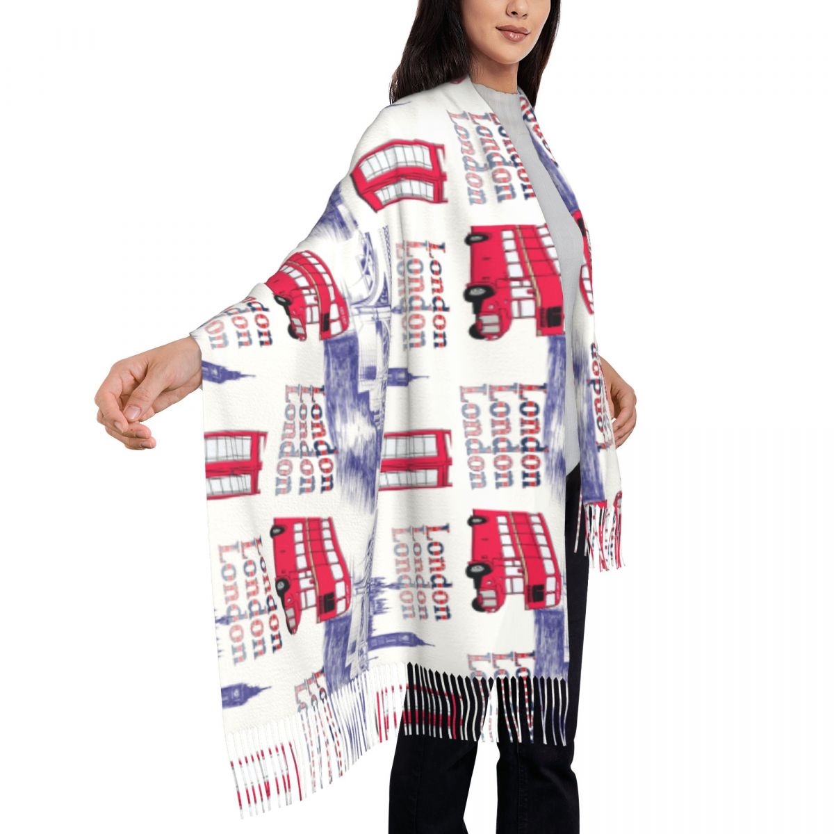 London England Scenes Shawls W - Pashmina Wrap Large recensie en prijs