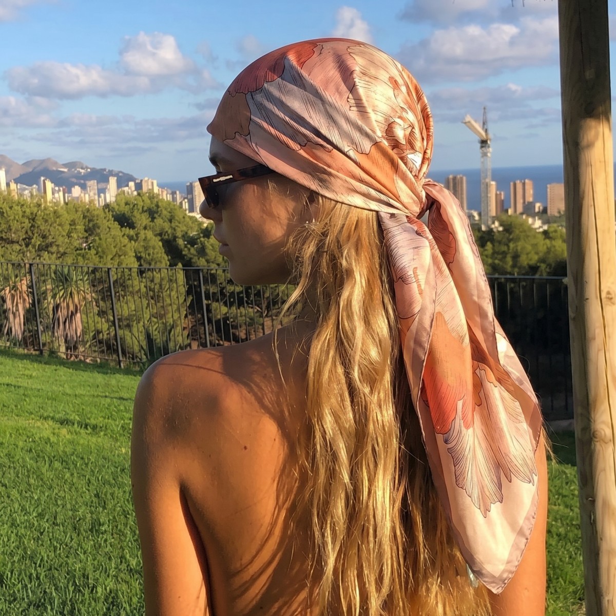 Women Silk Square Scarf Lady B - Pashmina Wrap Large recensie en prijs