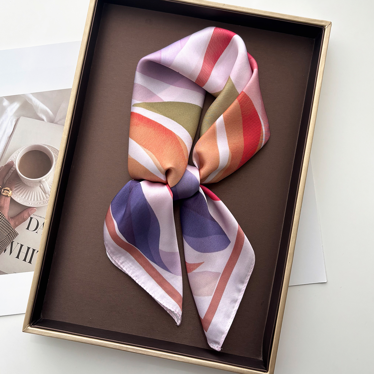 Design Print Women Silk Imitat - Scarf Silk Square recensie en prijs