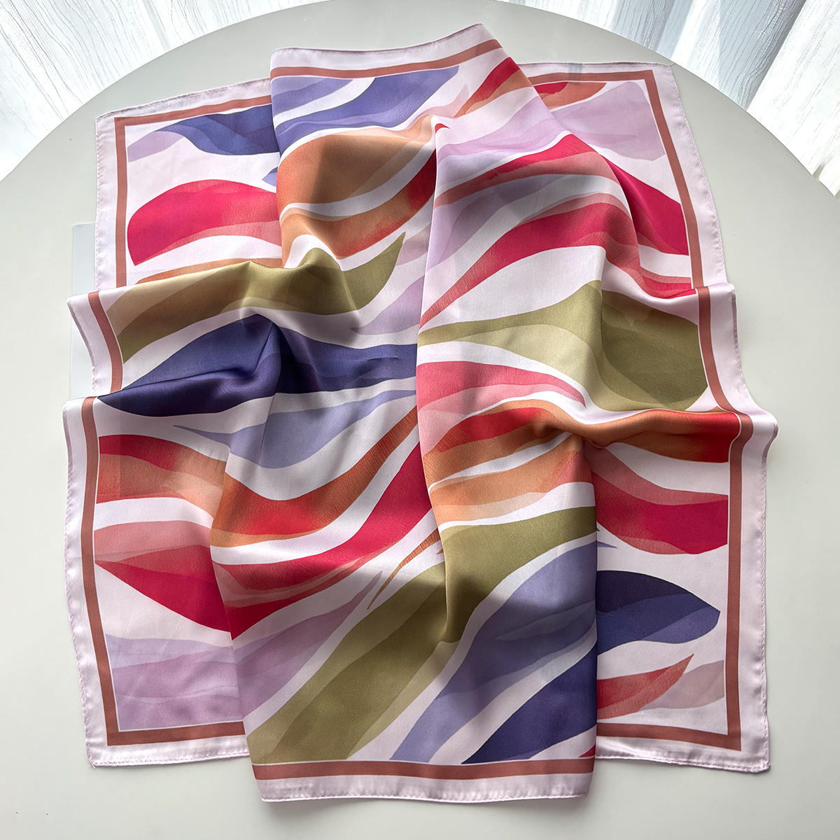 Design Print Women Silk Imitat - Scarf Silk Square recensie en prijs