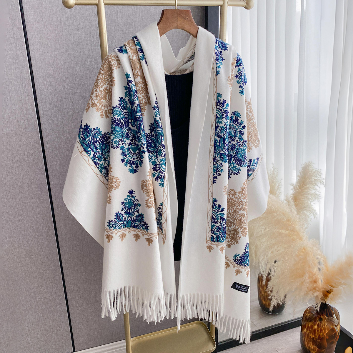 Women Fashion Winter Warm Cash - Woven Scarf Blanket recensie en prijs