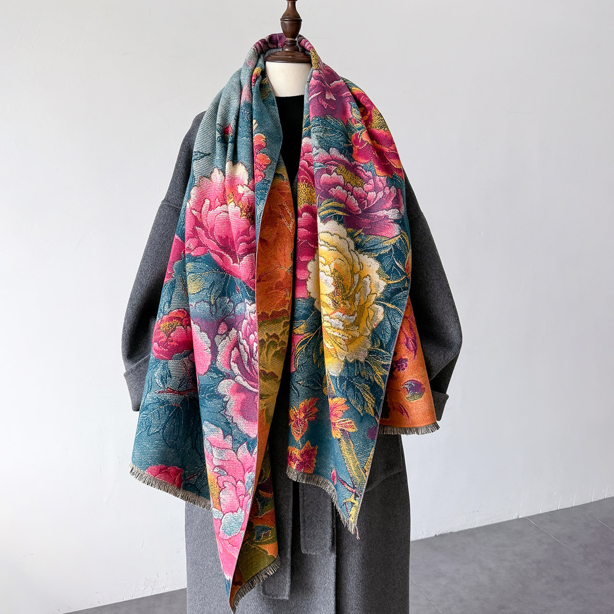 Warm Cashmere Scarf Women Shaw - Woven Scarf Blanket recensie en prijs