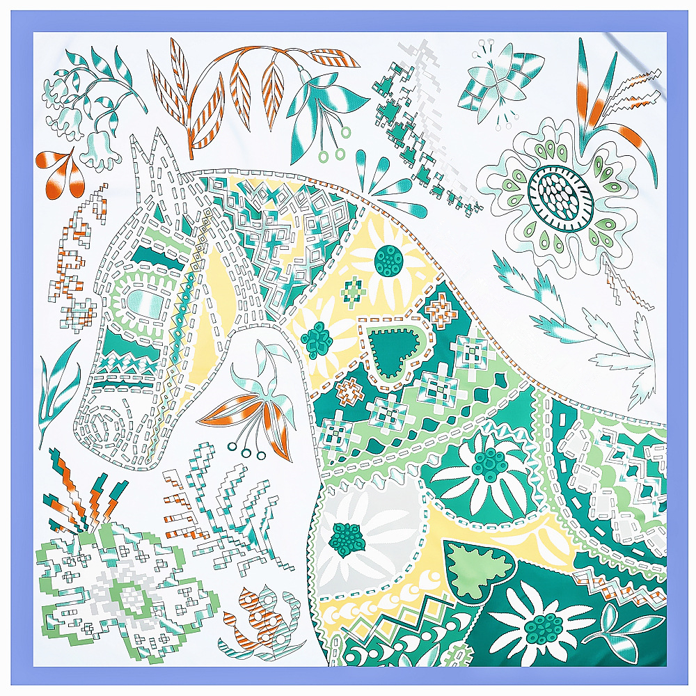 130cm Brand Women Scarves Desi - Silk Neck Scarf recensie en prijs