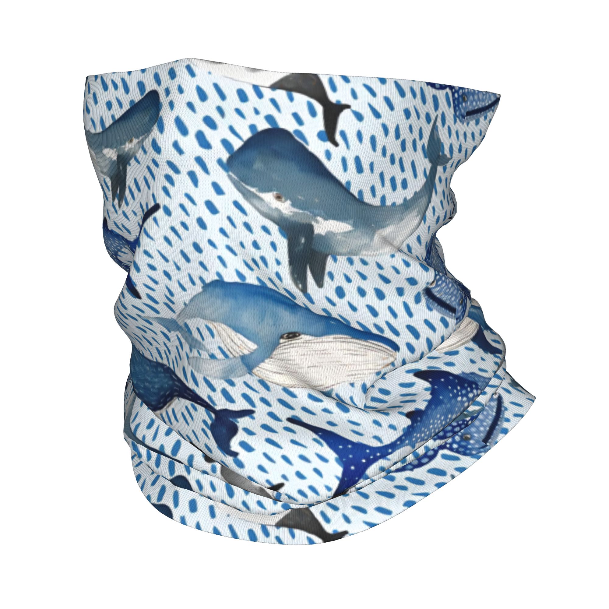 Custom Blue Watercolour Shark  - Neck Warmer Tube recensie en prijs