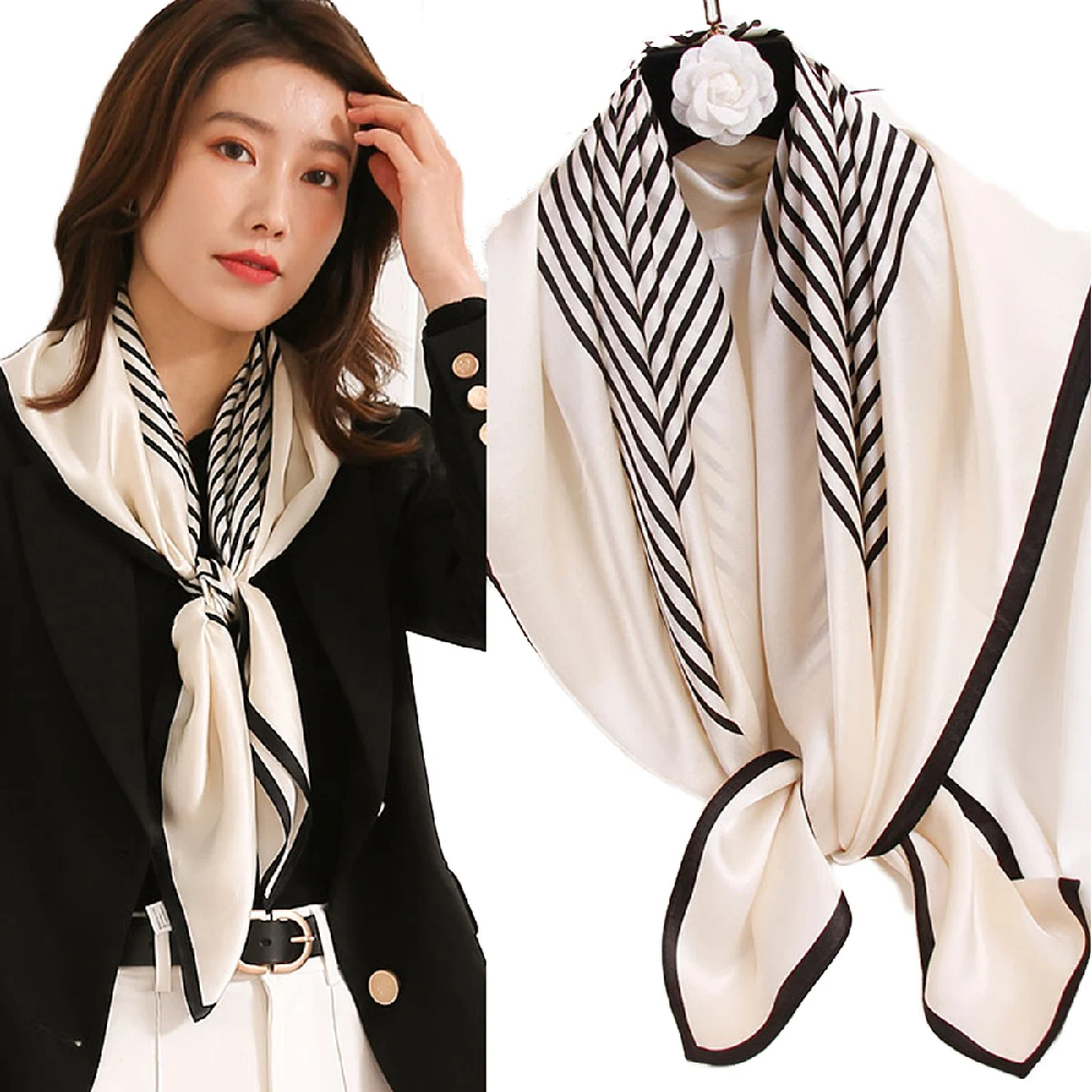Vintage 100% Silk Scarf Women  - Silk Tie Striped recensie en prijs