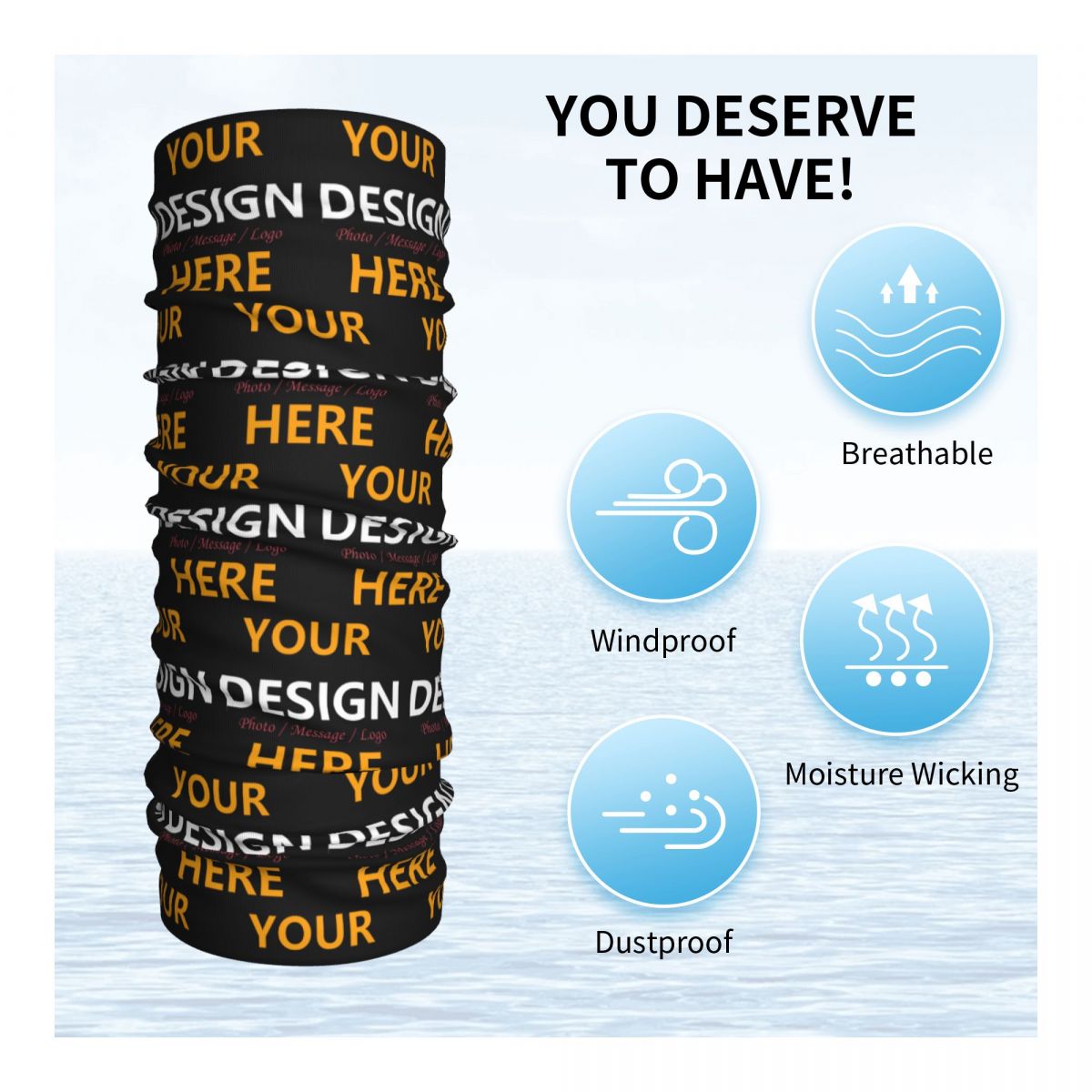 Custom Your Design Here Bandan - Neck Warmer Tube recensie en prijs