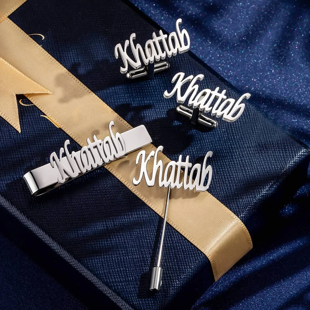 Personalized Cufflinks/Lapel P - Tie Bar Set Gift recensie en prijs