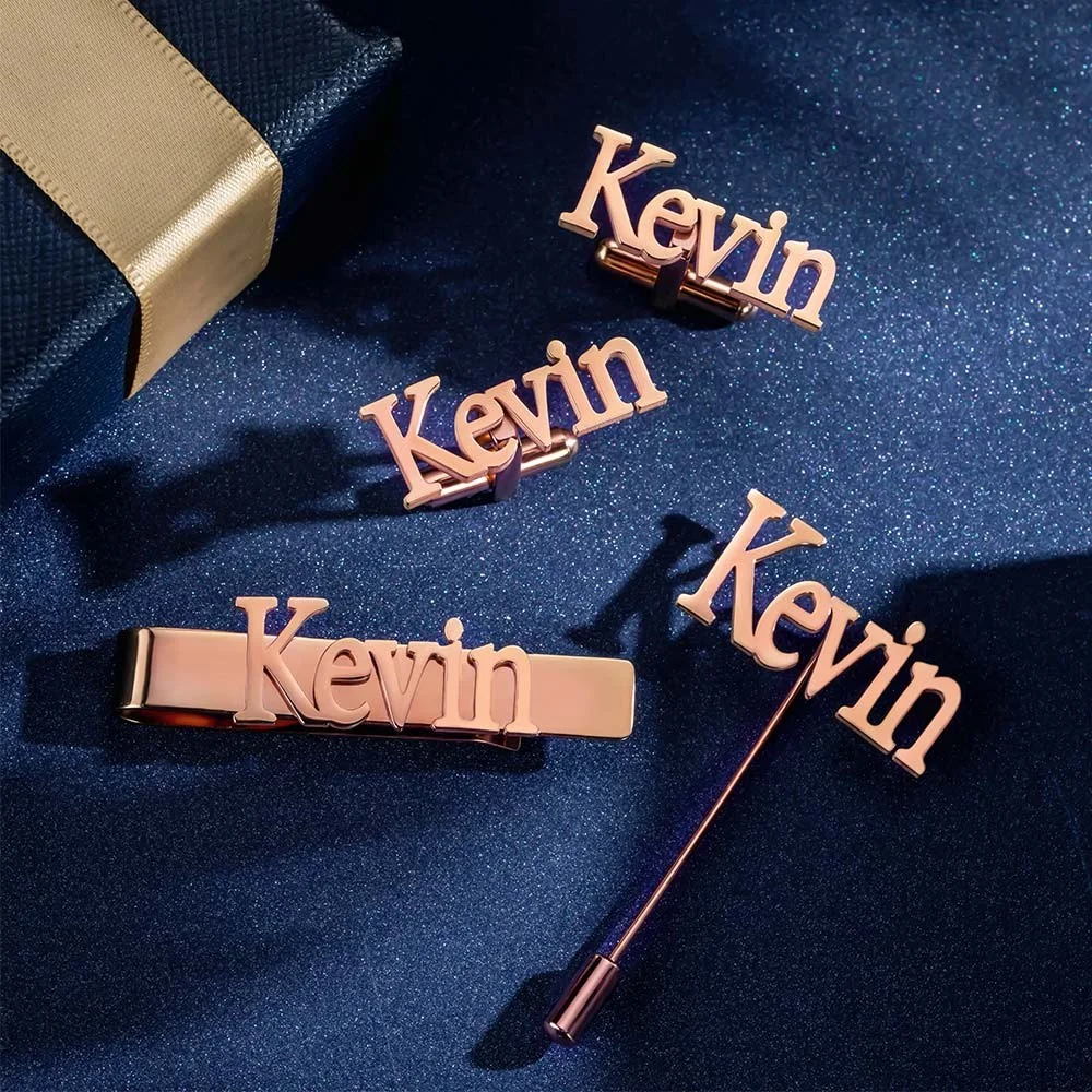 Personalized Cufflinks/Lapel P - Tie Bar Set Gift recensie en prijs