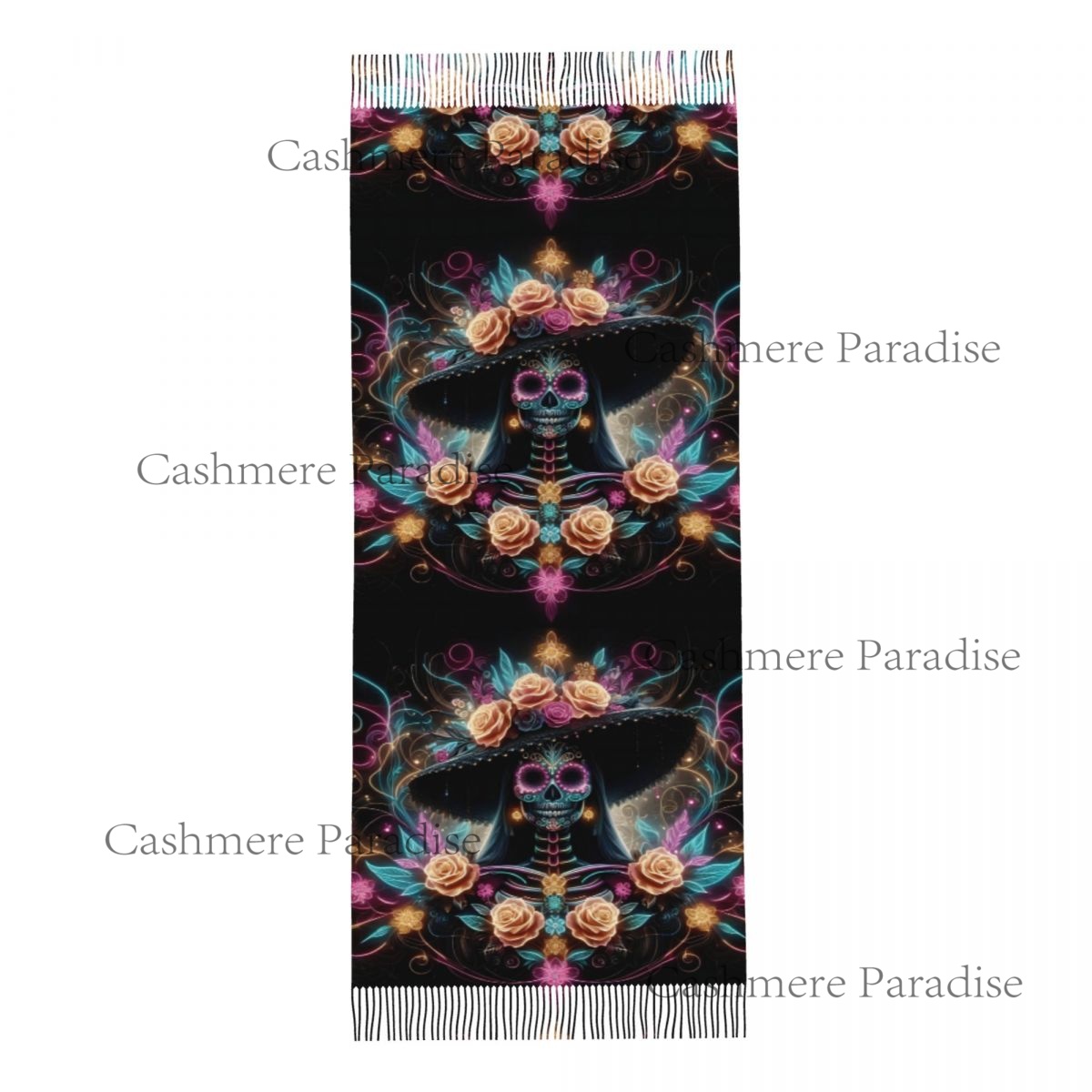 Mexico Skull Woman Vintage Sty - Pashmina Wrap Large recensie en prijs