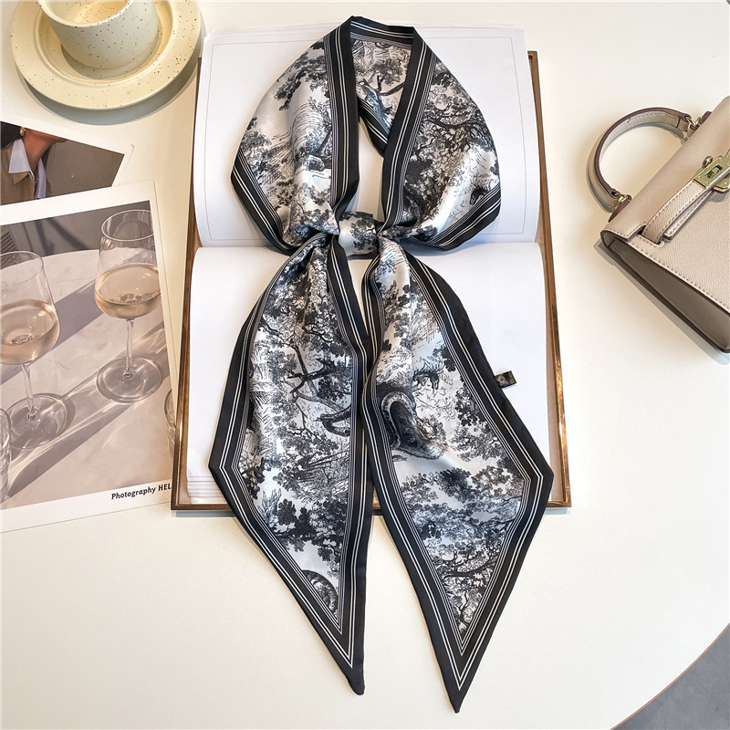 Luxury Long Neckerchief Skinny - Silk Neck Scarf recensie en prijs