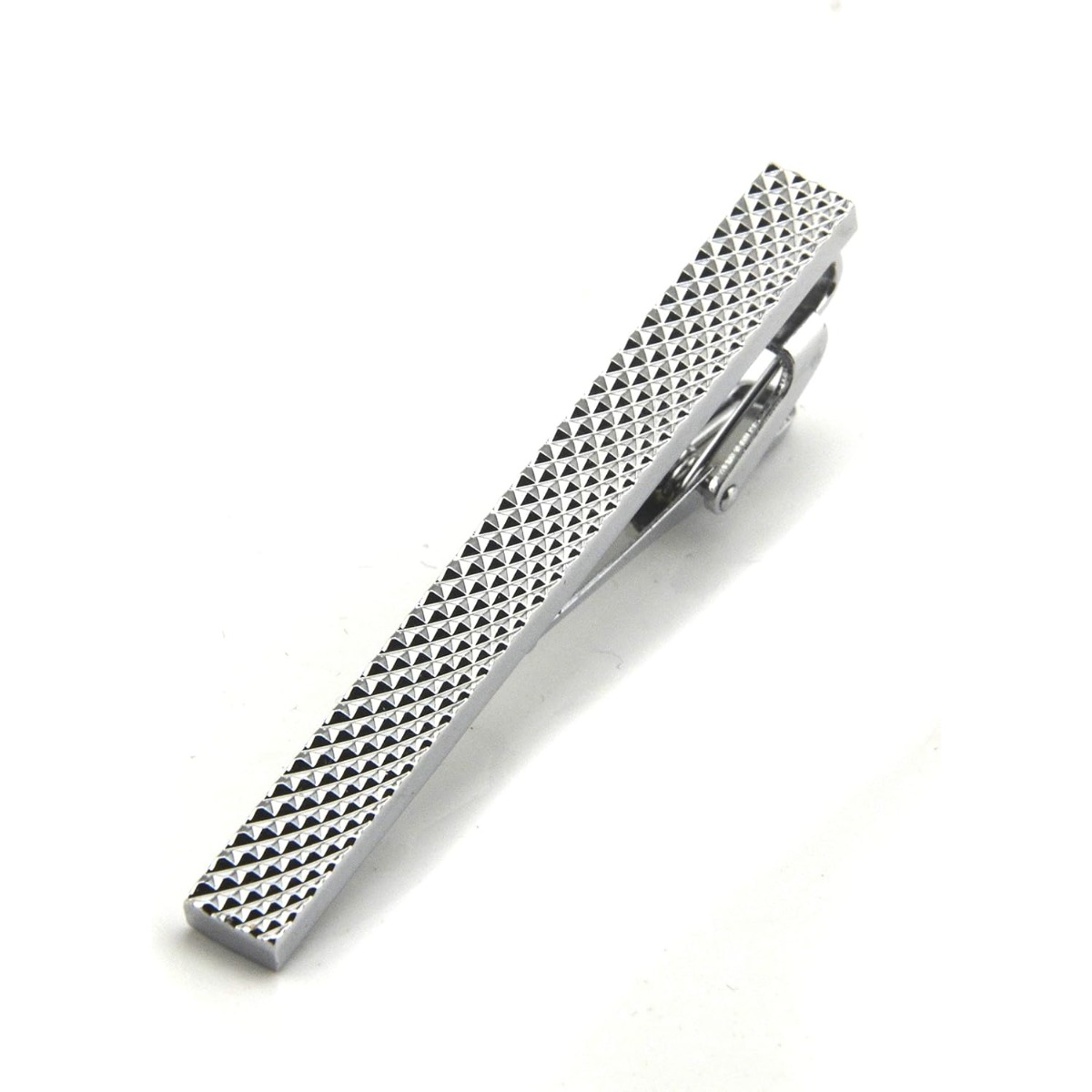 Set of 4 Silver Metal Necktie  - Tie Clip Silver recensie en prijs