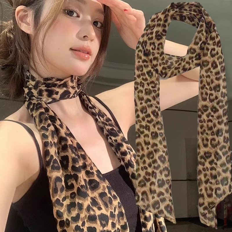 Leopard Print Scarf Retro Polk - Silk Tie Striped recensie en prijs