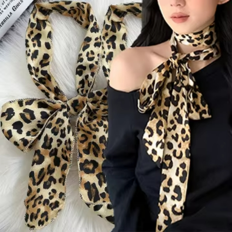 Leopard Print Scarf Retro Polk - Silk Tie Striped recensie en prijs