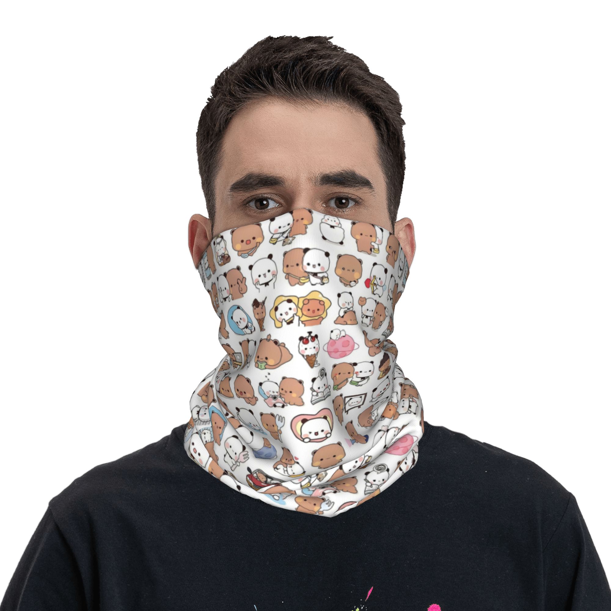 Custom Bear Cartoon Peach And  - Neck Warmer Tube recensie en prijs