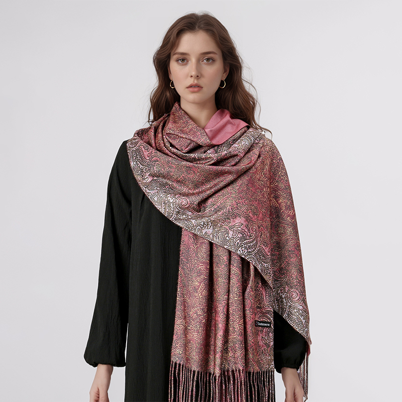 Luxury Paisley Pashmina Shawl  - Woven Scarf Blanket recensie en prijs