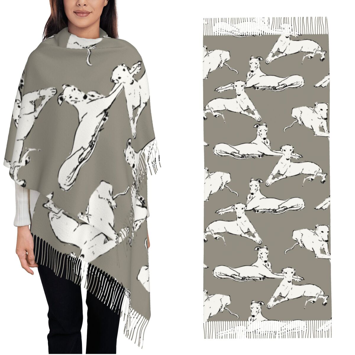 Relaxing Greyhound Whippet Sca - Pashmina Wrap Large recensie en prijs