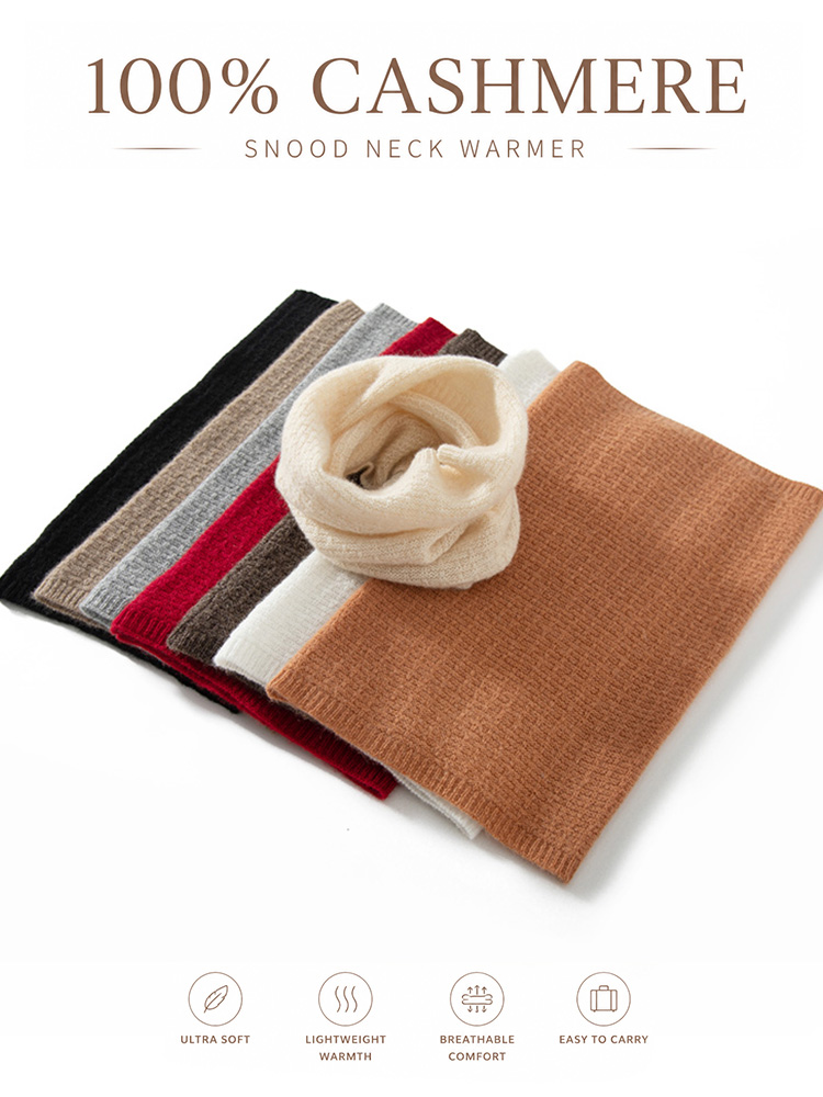 100% Pure Cashmere Waffle Knit - Infinity Scarf Knit recensie en prijs
