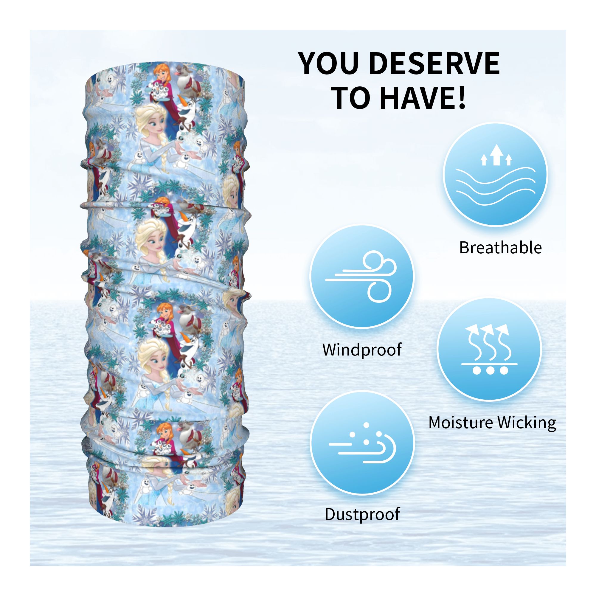 Custom F-Frozen Movie Winter H - Neck Warmer Tube recensie en prijs