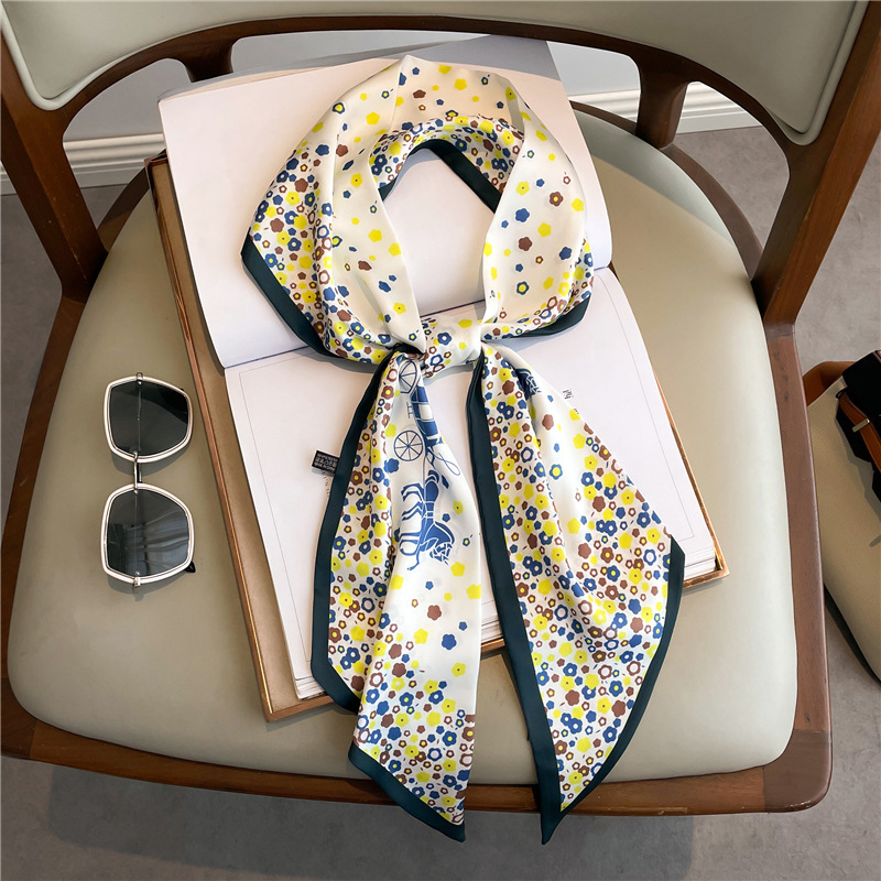 Fashion Print Long Silk Scarf  - Ascot Neck Scarf recensie en prijs
