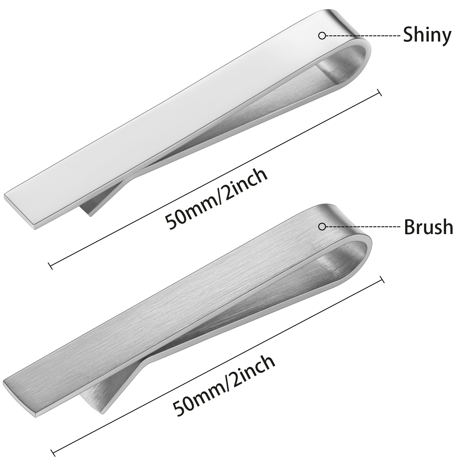 HAWSON 2 in shiny and brushTie - Tie Bar Set Gift recensie en prijs
