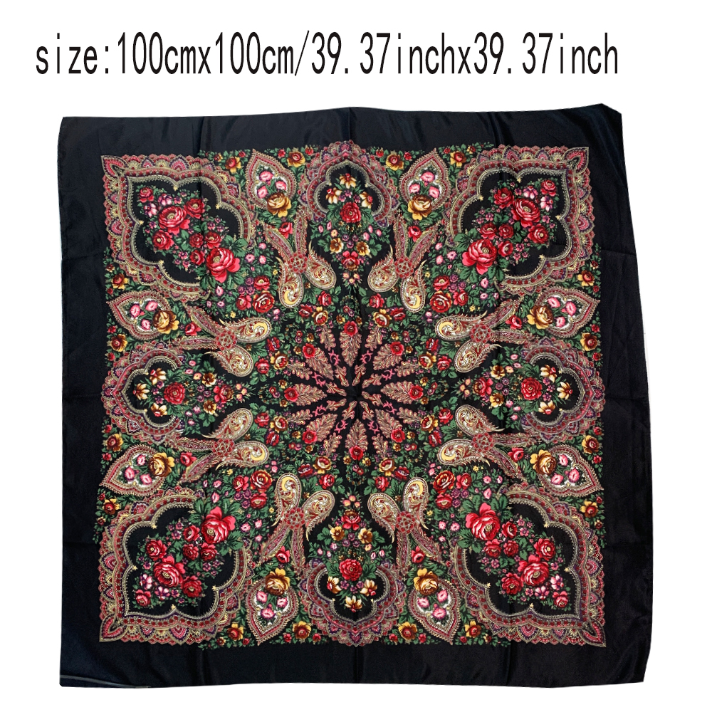 100*100cm Russian Square Scarf - Bandana Cotton recensie en prijs