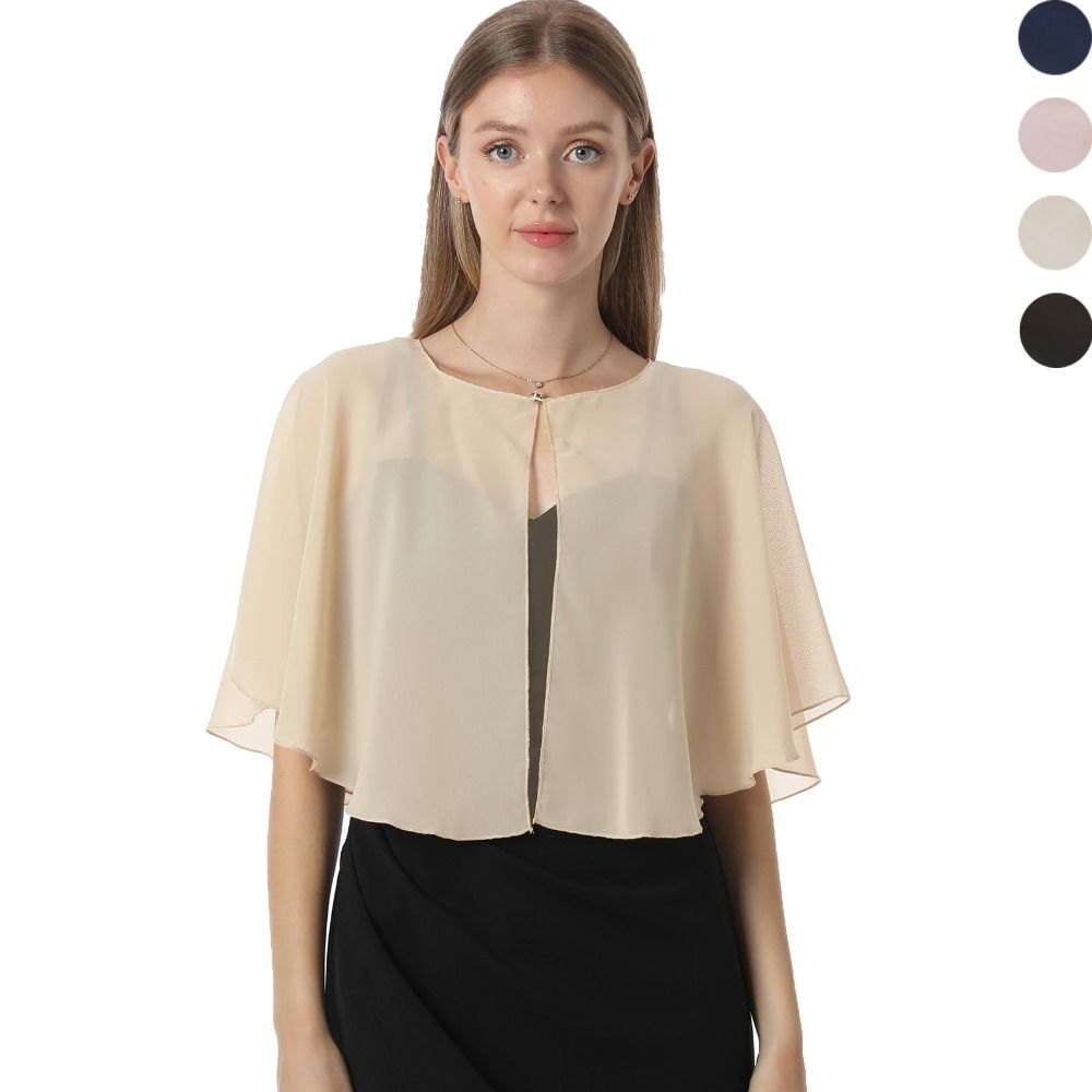 Vintage Sheer Chiffon Capelet  - Stole Wedding Shawl recensie en prijs