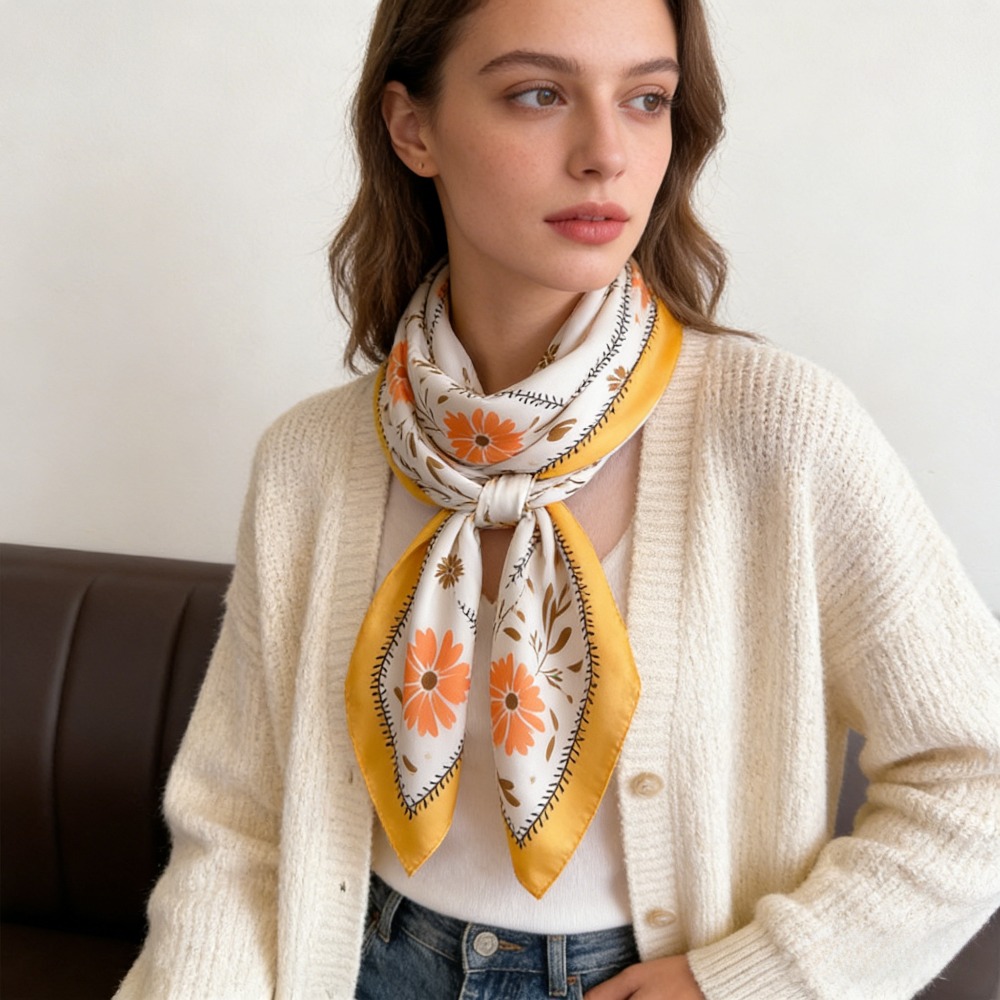 1Pc new printed fashion silk s - Scarf Silk Square recensie en prijs