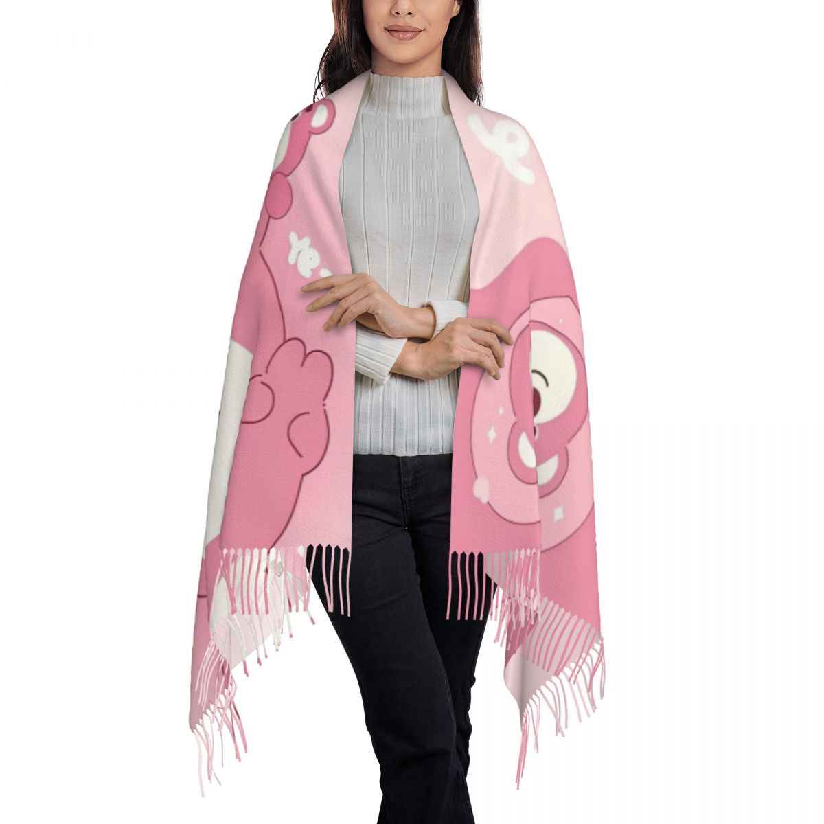 Lotso Pink Bear Women's Scarf  - Pashmina Wrap Large recensie en prijs
