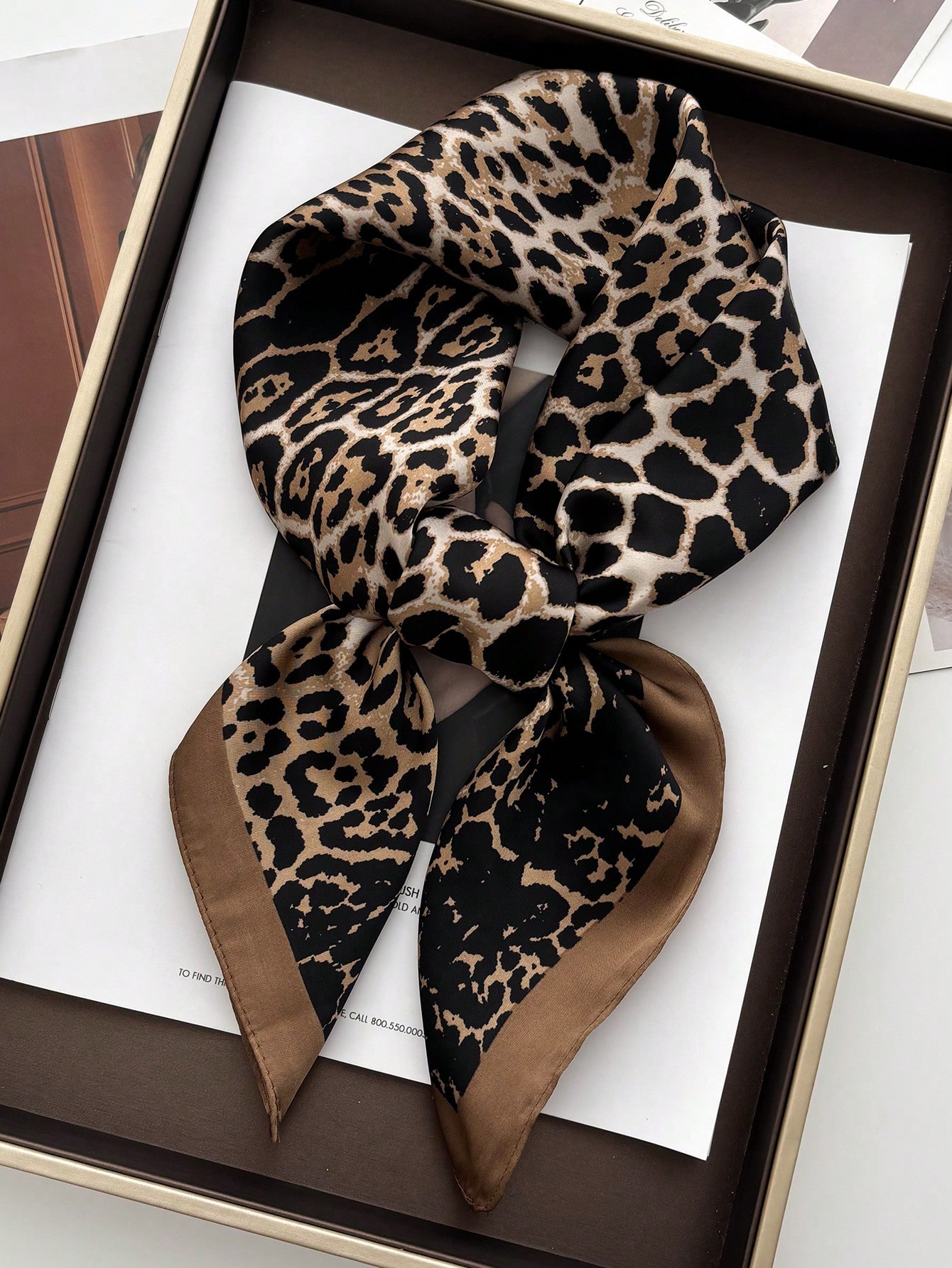 1pc Luxury Brand Leopard Print - Bandana Cotton recensie en prijs